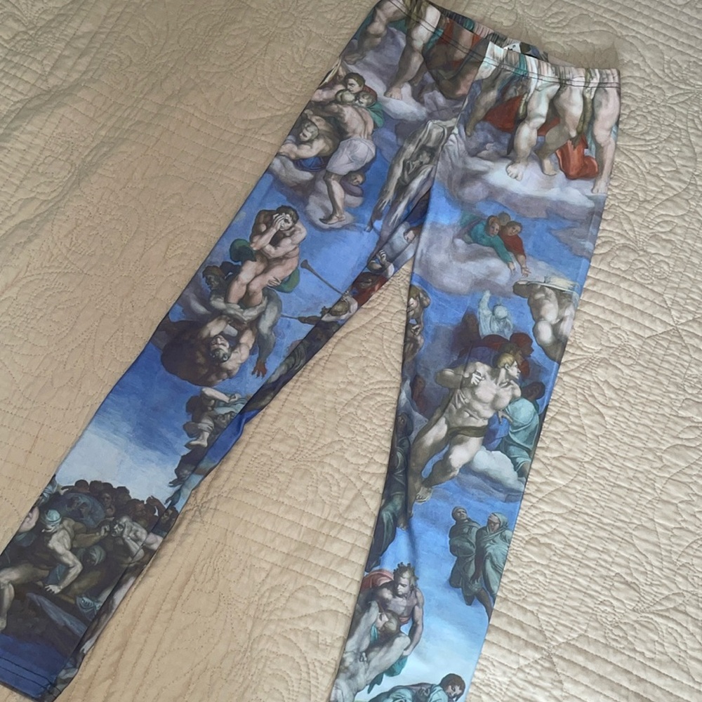 Michelangelo painting leggings